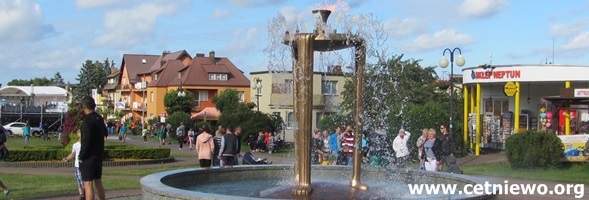Władysławowo Cetniewo Aleja Gwiazd Sport fontanna